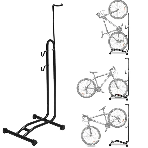 Stojak Uchwyt na Rower Serwisowy Rowerowy 3w1 Czarny Stabilny Naprawy