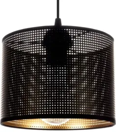lampa-wiszaca-azurowa-walec-czarny-zloty-srodek