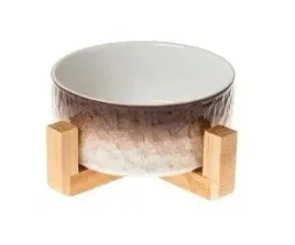 miska-dla-psa-kota-ceramiczna-na-stojaku-850-ml-pojedyncza-brazowa-m10