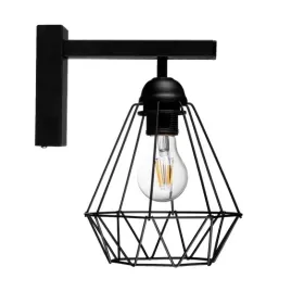 kinkiet-scienny-diament-loft-basket-czarny-druciak