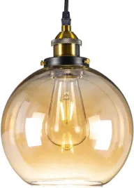 lampa-wiszaca-szklana-kula-bursztynowa-ombre