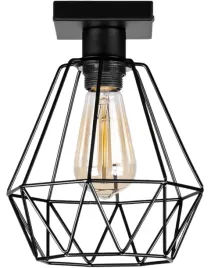 lampa-sufitowa-maly-czarny-plafon-diament-metalowy