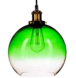 lampa-wiszaca-szklana-duza-kula-ombre-zielona