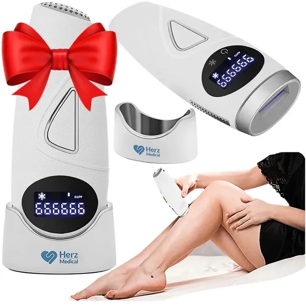 DEPILATOR LASEROWY IPL DO TWARZY CIAŁA BRODY BIKINI 5 TRYBÓW BEZBOLESNY
