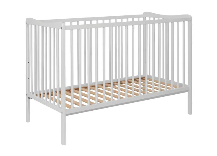 Łóżeczko dziecięce - 120x60 bukowe Grześ biały