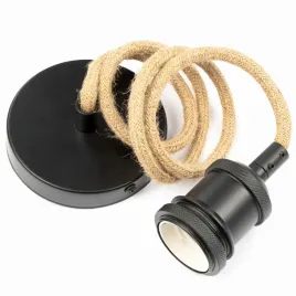 kabel-w-oplocie-jutowym-oprawa-matowa-czern-e27