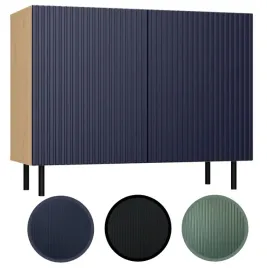 komoda-kama-ryflowany-front-slim-lamele-granatowa