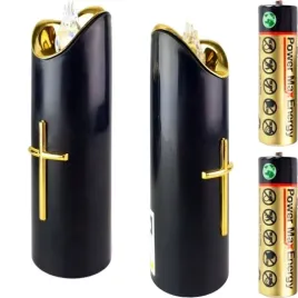 swieca-dekoracyjna-znicz-wklad-led-czarny-z-bateriami-cortina-17-cm