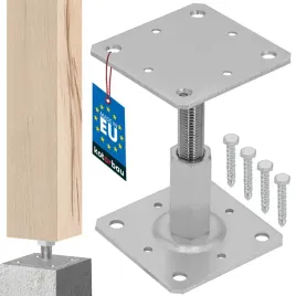 podstawa-slupa-regulowana-110x110x90-mm-kotwa-wspornik-pret-stopka-w-pionie
