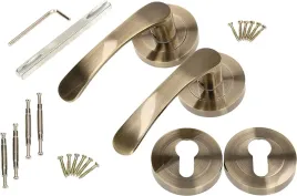 zestaw-klamka-drzwiowa-110mm-patyna-szyld-wklad
