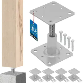 4x-podstawa-slupa-regulowana-kotwa-wspornik-pret-m-20-stopka-110x110x90-mm