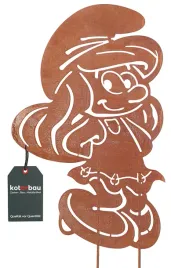 figurka-smerfetka-figura-ozdoba-metal-ogrod-rdza
