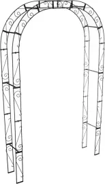 pergola-ogrodowa-drabinka-luk-na-kwiaty-roze-metal