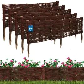 zestaw-5x-palisada-ogrodowa-wiklinowa-obrzeze-plotek-wbijane-plot-100x30cm