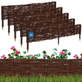 zestaw-5x-palisada-ogrodowa-wiklinowa-obrzeze-plotek-wbijane-plot-100x20cm
