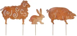 zestaw-figurki-figury-ozdoby-wbijane-ogrodowe-rdza