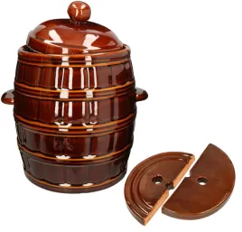 beczka-kamionkowa-z-pokrywa-12l-garnek-do-kiszenia-ogorkow-kamien-dociskowy
