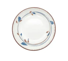 talerz-okragly-ceramiczny-177cm-ecru-brazowo-niebieskie-liscie-155783