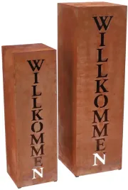 zestaw-kolumna-ogrodowa-metal-figurka-ozdoba-rdza