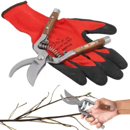 sekator-22-cm-nozyce-reczne-do-przycinania-galezi-krzewow-ogrodowe-rekawice