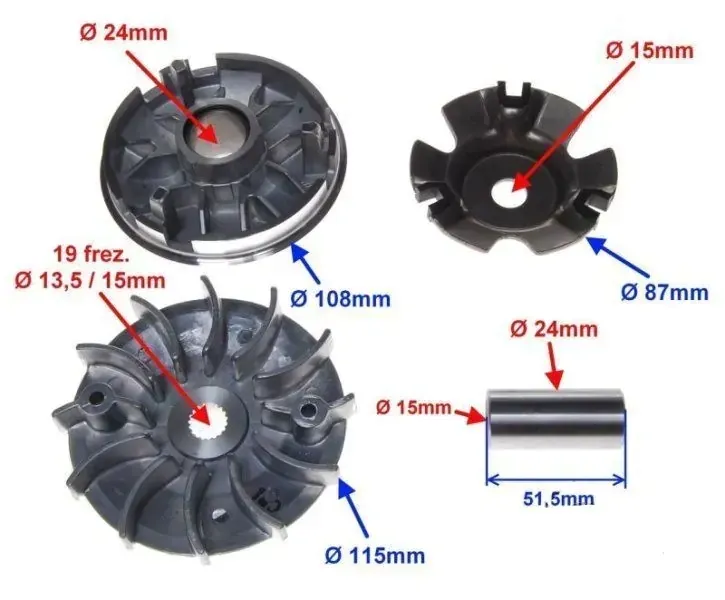 wariator-do-cpi-gtx125-4t-stan-nowy