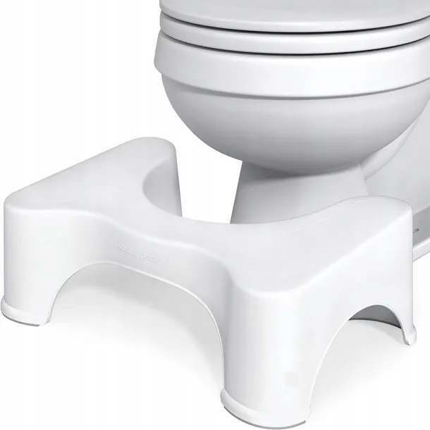PODNÓŻEK DO TOALETY ERGONOMICZNY TOALETOWY PODEST TABORET ŁAZIENKOWY DO WC