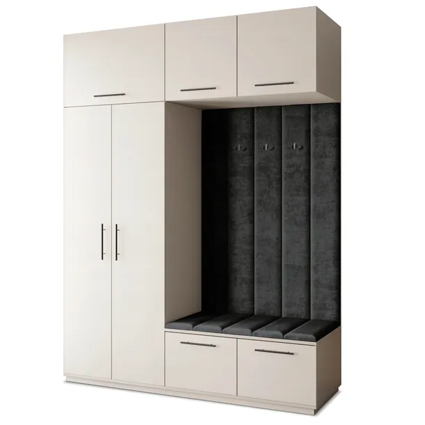 Garderoba REMA 180/240/60 cm Szafa do Przedpokoju Nowoczesna Kaszmir