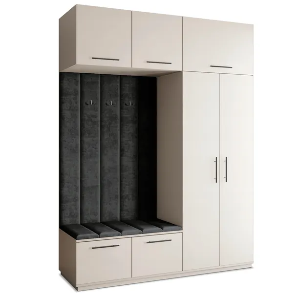 Garderoba REMA 180/240/60 cm Szafa do Przedpokoju Nowoczesna Kaszmir