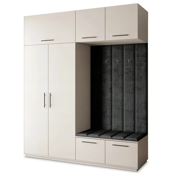 Garderoba REMA 200/240/60 cm Szafa do Przedpokoju Nowoczesna Kaszmir
