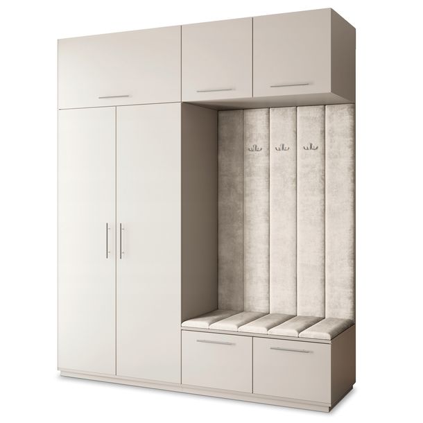 Garderoba REMA 200/240/60 cm Szafa do Przedpokoju Nowoczesna Kaszmir