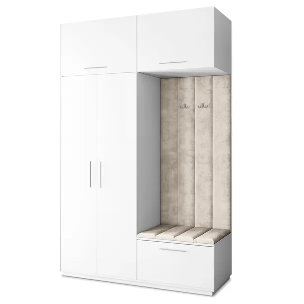 Garderoba REMA 150/240/60 cm Szafa do Przedpokoju Nowoczesna Biały