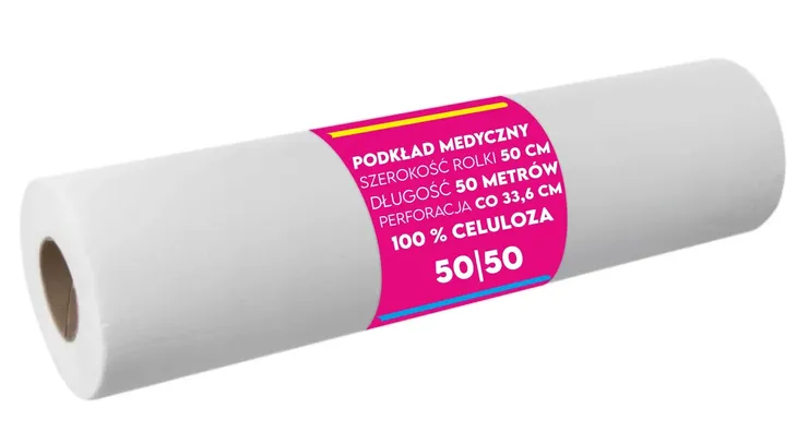 Podkład medyczny Vella 50 cm x 50 m biały - 1 szt.