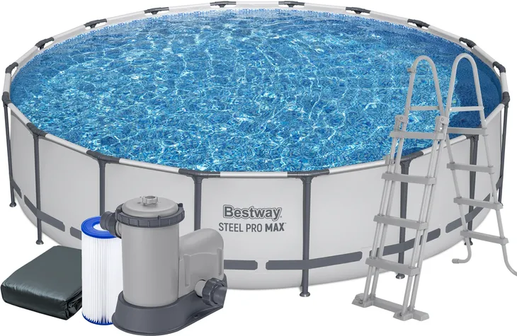 DUŻY OGRODOWY BASEN STELAŻOWY 549x122 cm POMPA - BESTWAY 56462 model 2026