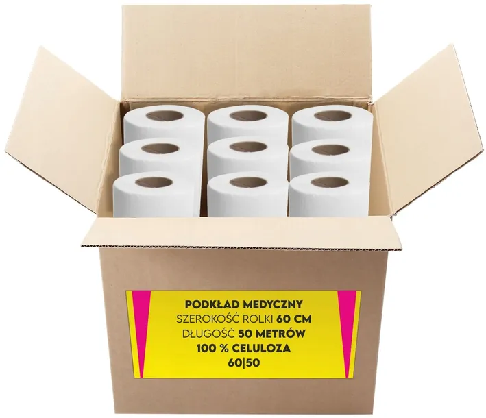 PODKŁAD MEDYCZNY KOSMETYCZNY 60cm x50m - 9 rolek