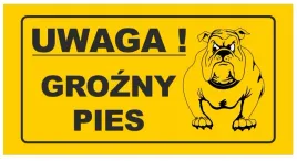 tablica-tabliczka-znak-pcv-uwaga-grozny-pies-12x22