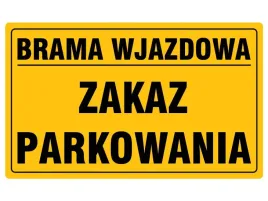 tablica-tabliczka-brama-wjazdowa-zakaz-parkowania