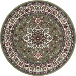 dywan-okragly-do-salonu-160cm-tradycyjny-wzorzielono-kremowy