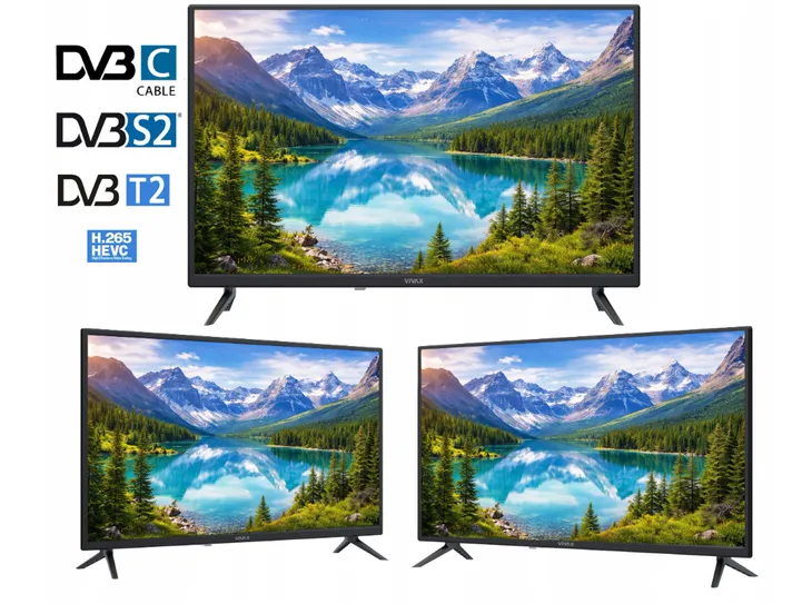 TELEWIZOR 32" LED HD 80cm VIVAX 32LE117T2S2 DVB-T2/S2 DOLBY AUDIO