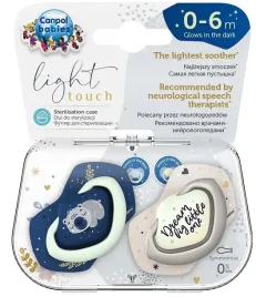 canpol-smoczek-silikonowy-swiecacy-dla-niemowlat-0-6m-koala-w-etui-2szt