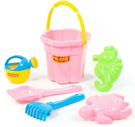 polesie-zestaw-wiaderko-foremki-lopatka-konewka