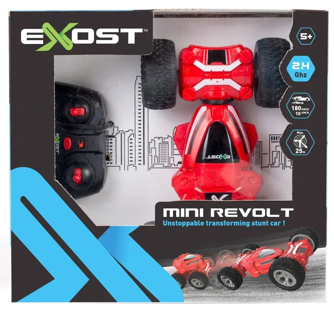 exost-mini-revolt-auto-2w1-sterowane-pilot-red-5-stan-nowy