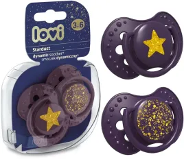 lovi-stardust-smoczek-dynamiczny-3-6m-2szt-violet