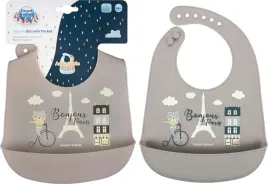 canpol-sliniak-silikonowy-bonjour-paris-bezowy