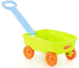 polesie-wozek-z-raczka-do-ciagniecia-do-ogrodka-piaskownicy-zabawka-taczka