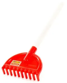 polesie-grabki-38cm-solidne-do-piaskownicy-piasku-drewniany-kijek-czerwone