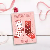 karnet-b6-walentynki-skarpety-stan-nowy