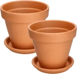 2x-doniczka-glina-ceramika-terakota-podstawka-fi17