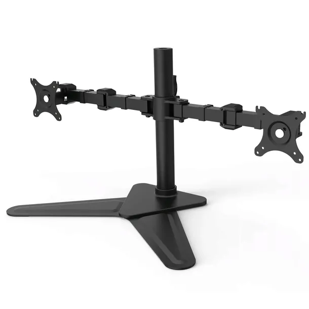 Biurkowy uchwyt podstawa do dwóch monitorów 10"-30" Regulacja Pivot VESA