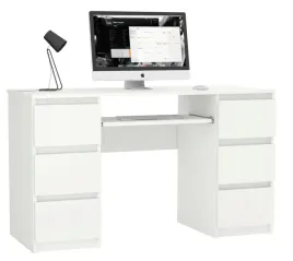 biurko-komputerowe-pari-6-szuflad-130-cm-biale