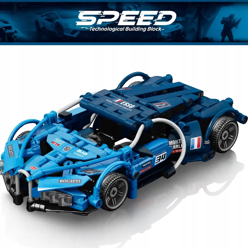 zestaw-klocki-technic-auto-wyscigowe-pull-back-408el-speed-9146-bugatti-stan-nowy
